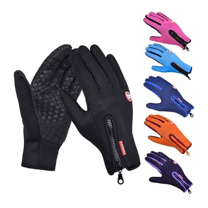 Multifunctional Winter Touch Screen Gloves - Waterproof, Anti-Skid Polar Fleece Riding Gloves in Multiple Colors