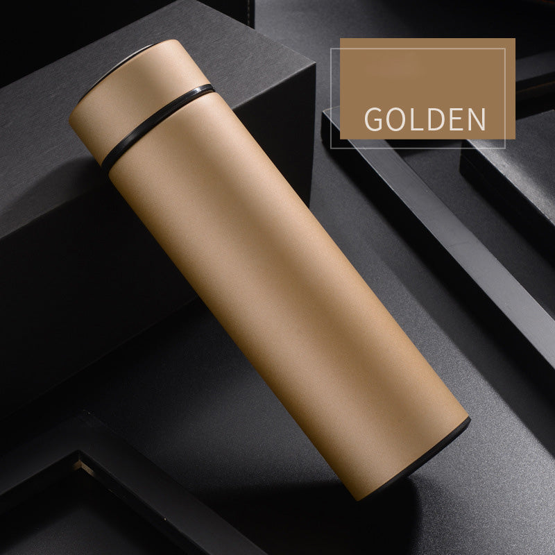 golden Premium 450ml Stainless Steel Water Bottle | Double Wall Vacuum Insulated 