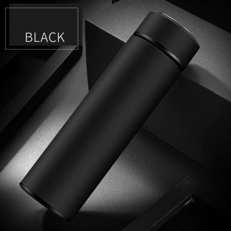 black Premium 450ml Stainless Steel Water Bottle | Double Wall Vacuum Insulated 