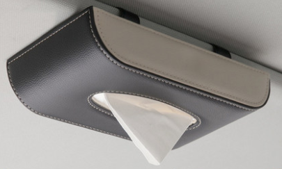 Luxurious Leather Car Tissue Holder 