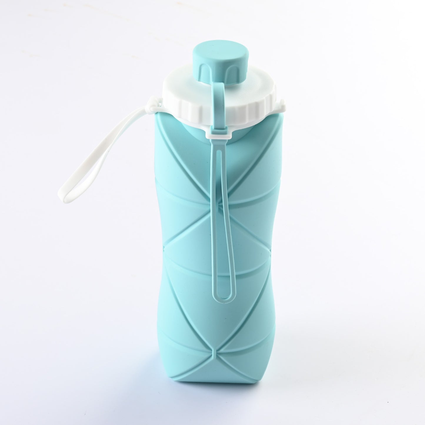600ml Eco-Friendly Folding Silicone Water Bottle - Leak-Proof, Compact & Stylish for Sports, Travel, and Outdoor Adventures