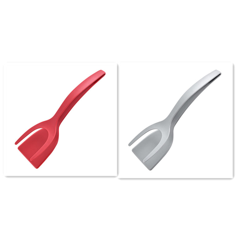 2 In 1 Grip And Flip Tongs - Perfect for Eggs 🥚, Pancakes 🥞, French Toast 🍞, and More | Kitchen Accessories
