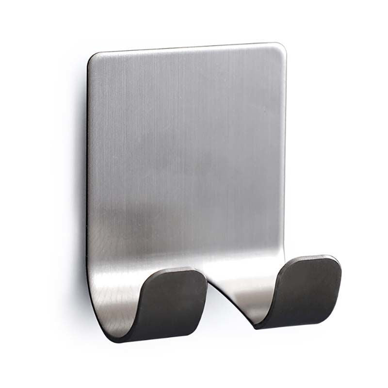 Stainless Steel Adhesive Wall Hooks - Durable & Rust-Proof