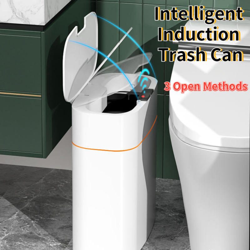 Smart Motion Sensor Trash Can – Touchless, Waterproof, and UV-Sterilized for Kitchens, Bedrooms, and Living Spaces