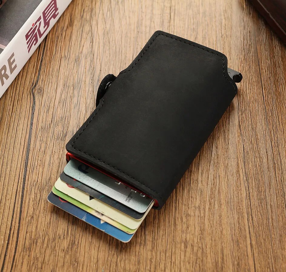 RFID Aluminum Card Holder - Slim & Secure Wallet