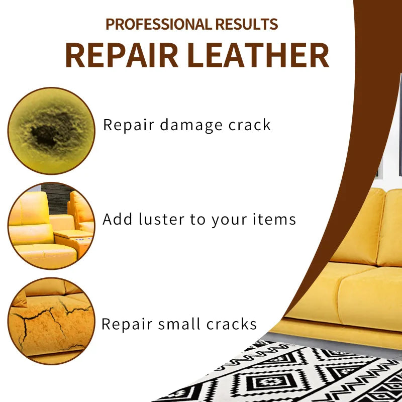 Premium 20ml Auto Leather Repair Cream - Advanced Filler Kit for Car Seat, Sofa Restoration & Scratch Repair