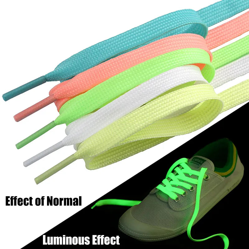 Premium Luminous Shoe Laces - Vibrant Day & Glow-in-the-Dark Night Colors