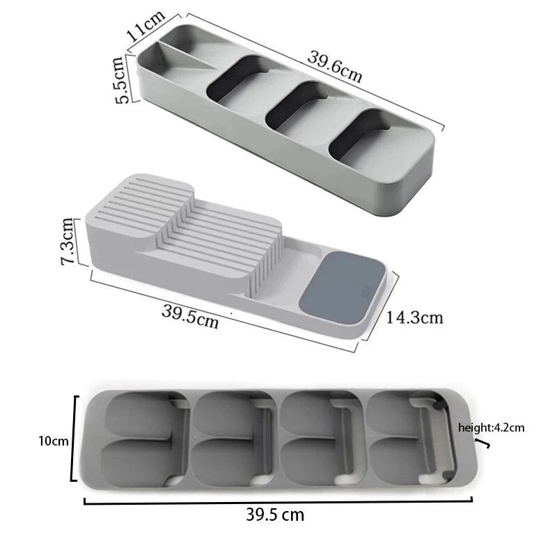 Premium Eco-Friendly Cutlery Storage Tray & Knife Block Organizer for Modern Kitchen Efficiency