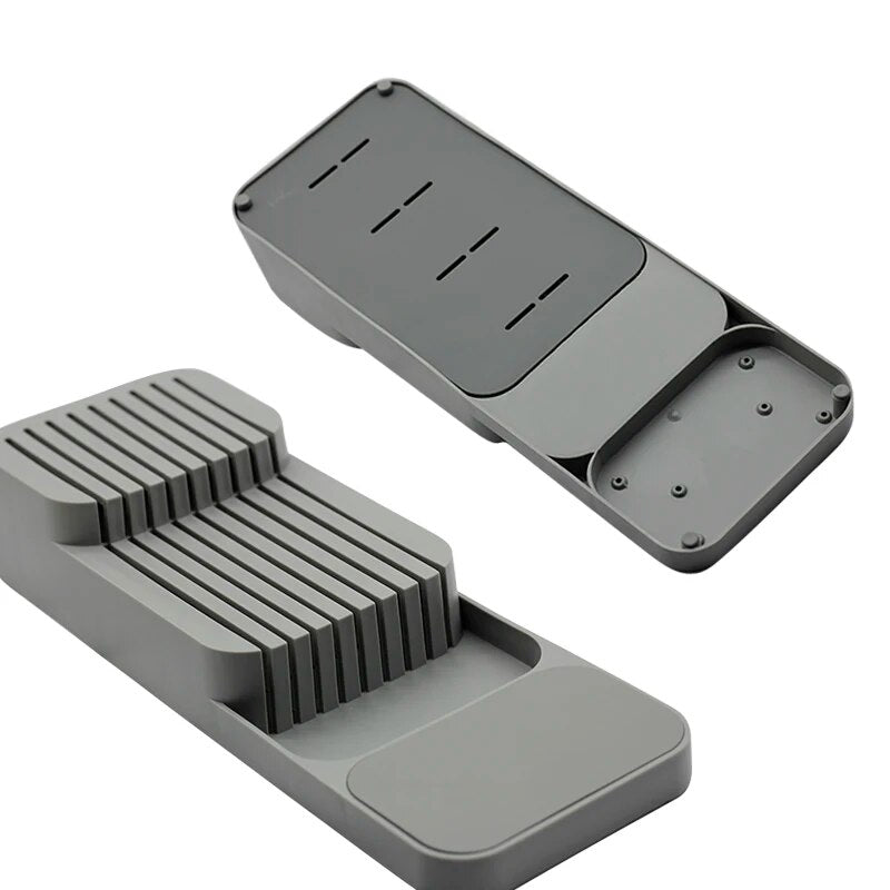 Premium Eco-Friendly Cutlery Storage Tray & Knife Block Organizer for Modern Kitchen Efficiency