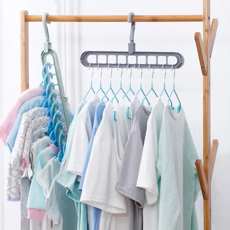 Space-Saving Multi-Port Clothes Hanger: Durable, Lightweight & Stylish Wardrobe Organizer