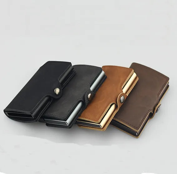 RFID Aluminum Card Holder - Slim & Secure Wallet