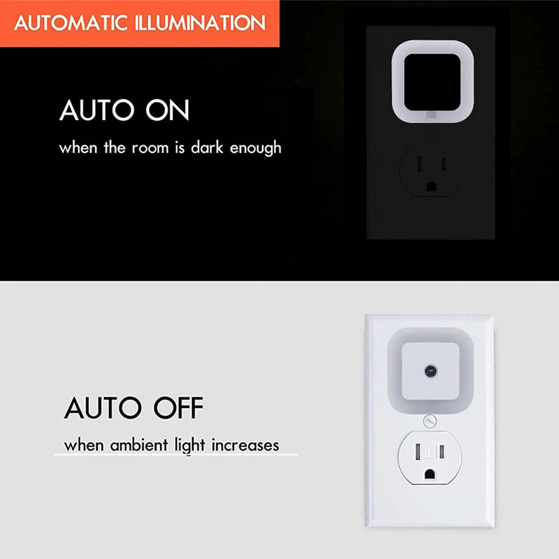 Wireless LED Night Light Sensor | Mini EU US Plug Nightlights | Lamp for Children Room | Bedroom Decoration Lights