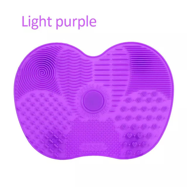 light purple Silicone Makeup Brush Cleaner Pad – Eco-Friendly, Non-Toxic Cosmetic Brush Scrubber for Effective Cleaning