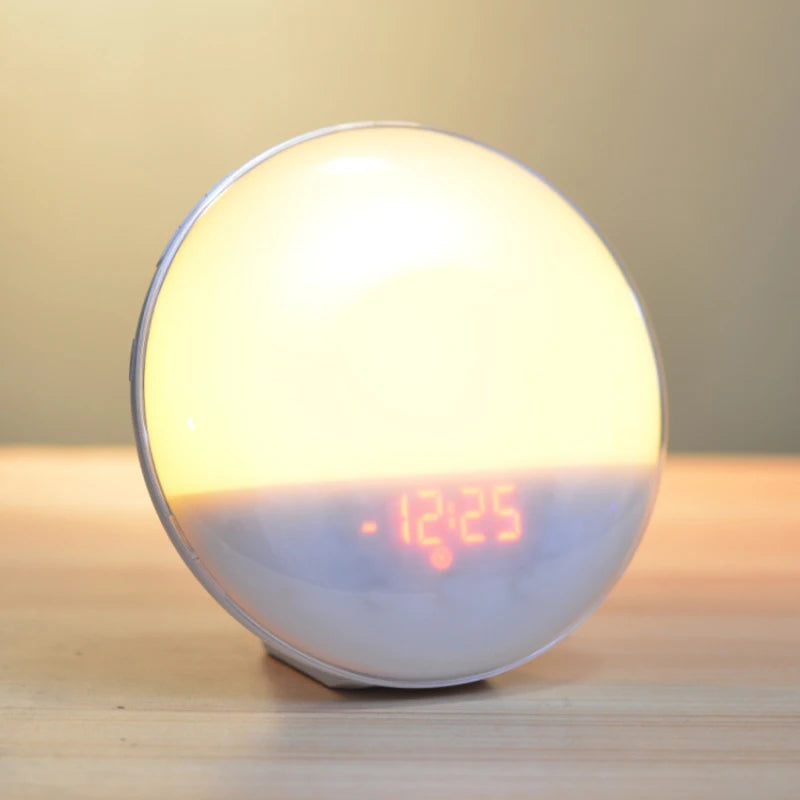 Bedside Lamp Mode The alarm clock functions as a bedside lamp, with a soft glow ideal for nighttime activities. Convenient for late-night use.