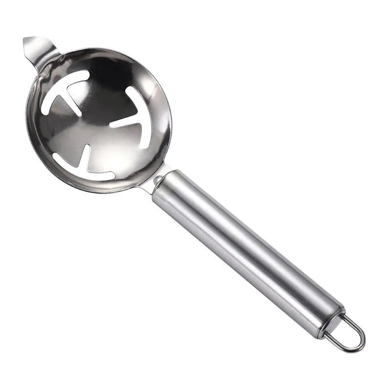 Stainless Steel Egg Separator | Long-Handled Yolk Extractor for Healthy Cooking & Baking