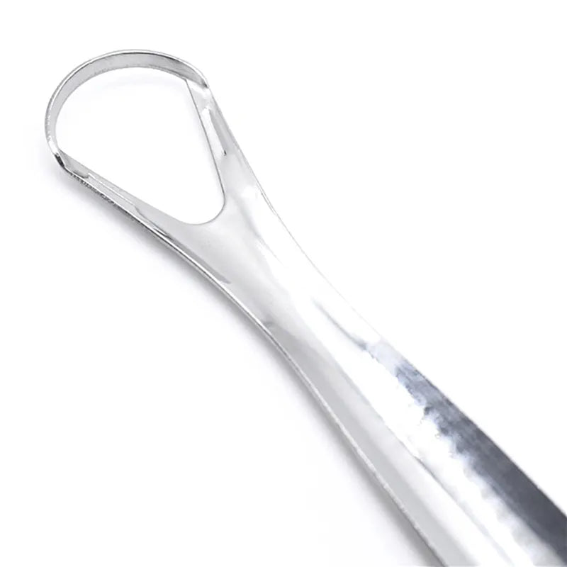 Premium Stainless Steel Tongue Cleaner for Fresh Breath & Oral Hygiene - Durable, Ergonomic Metal Tongue Scraper for Adults & Kids"