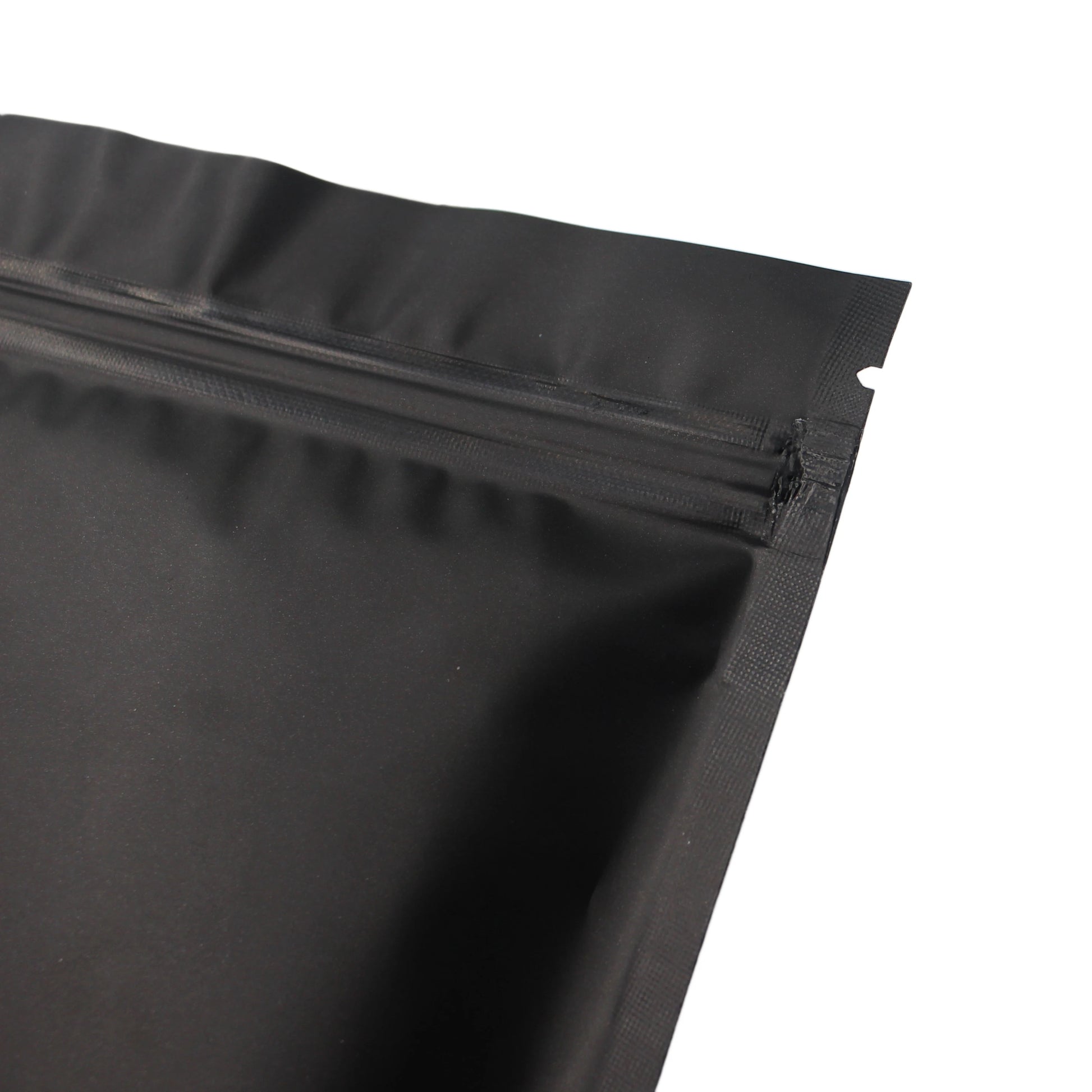 The side angle of a Resealable Mylar Bag showcases its sturdy construction, ready to protect your aromatic contents with its reliable, smell-proof design.