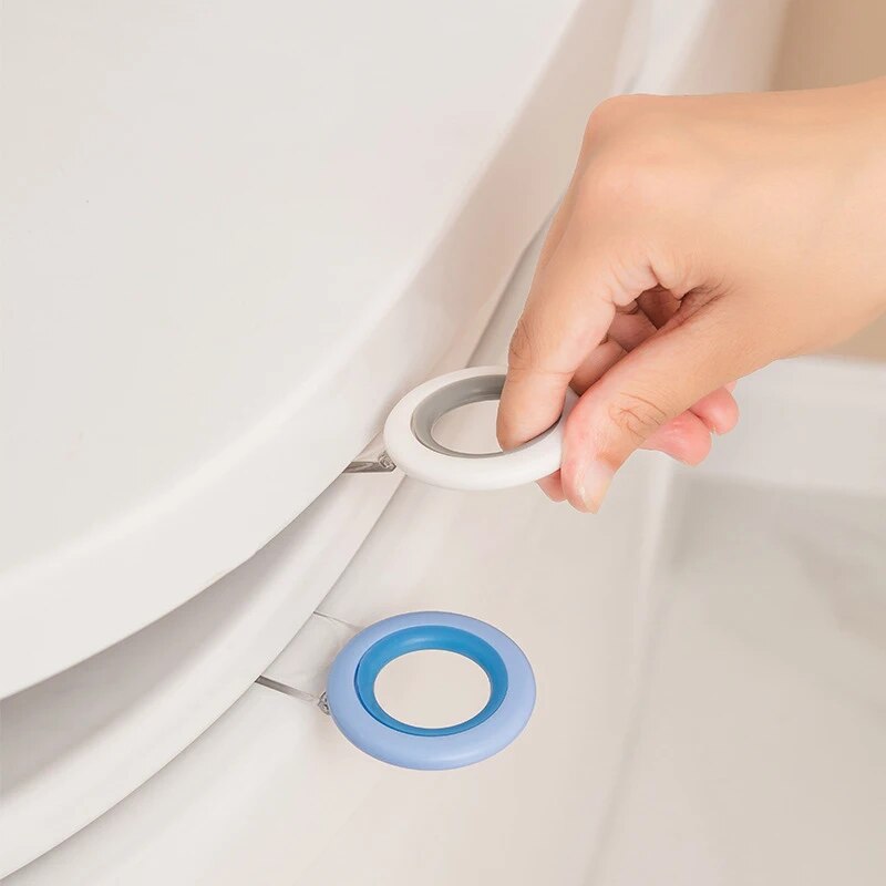 Hygienic Easy-Lift Toilet Seat Handle - Eco-Friendly, Germ-Free Bathroom Solution in Multiple Colors