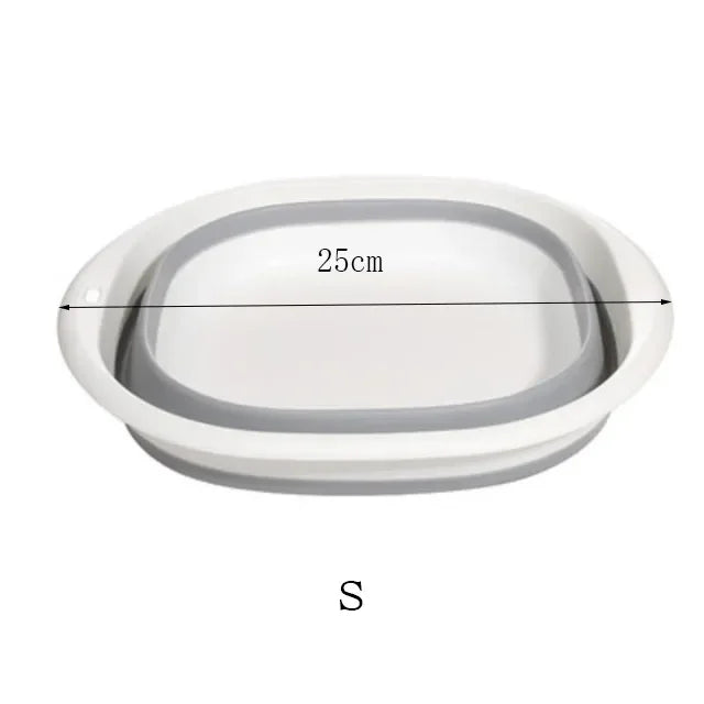 small sive of Versatile and Durable Plastic Folding Basin