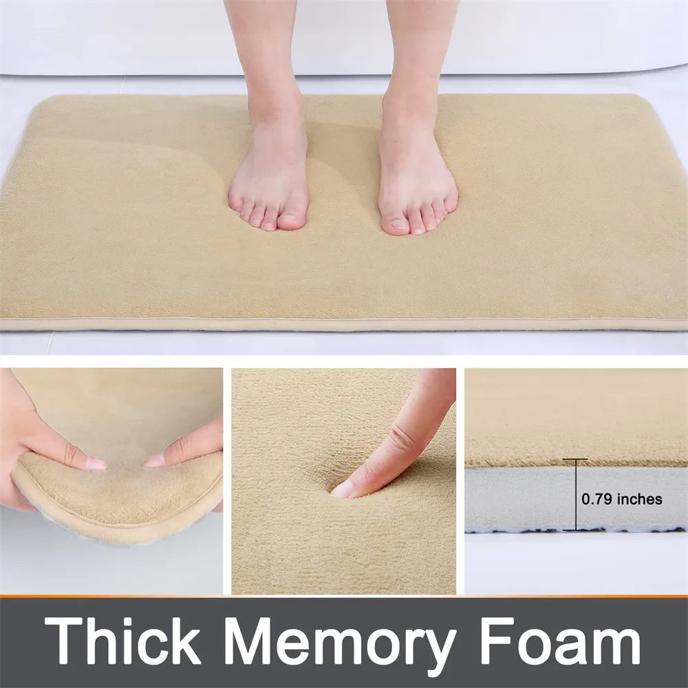 Cloud-Soft Comfort: Memory Foam Bath Mat