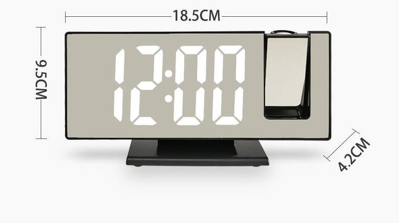 dimensions of the digital alarm clocks 