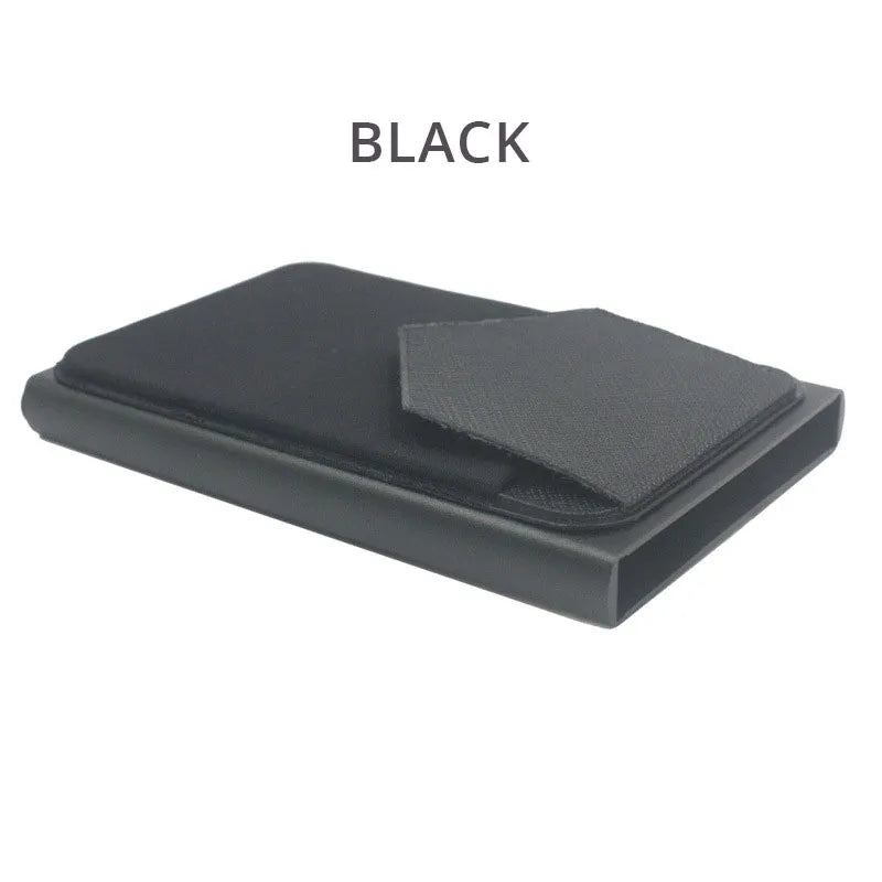 a black Slim Aluminum RFID Wallet