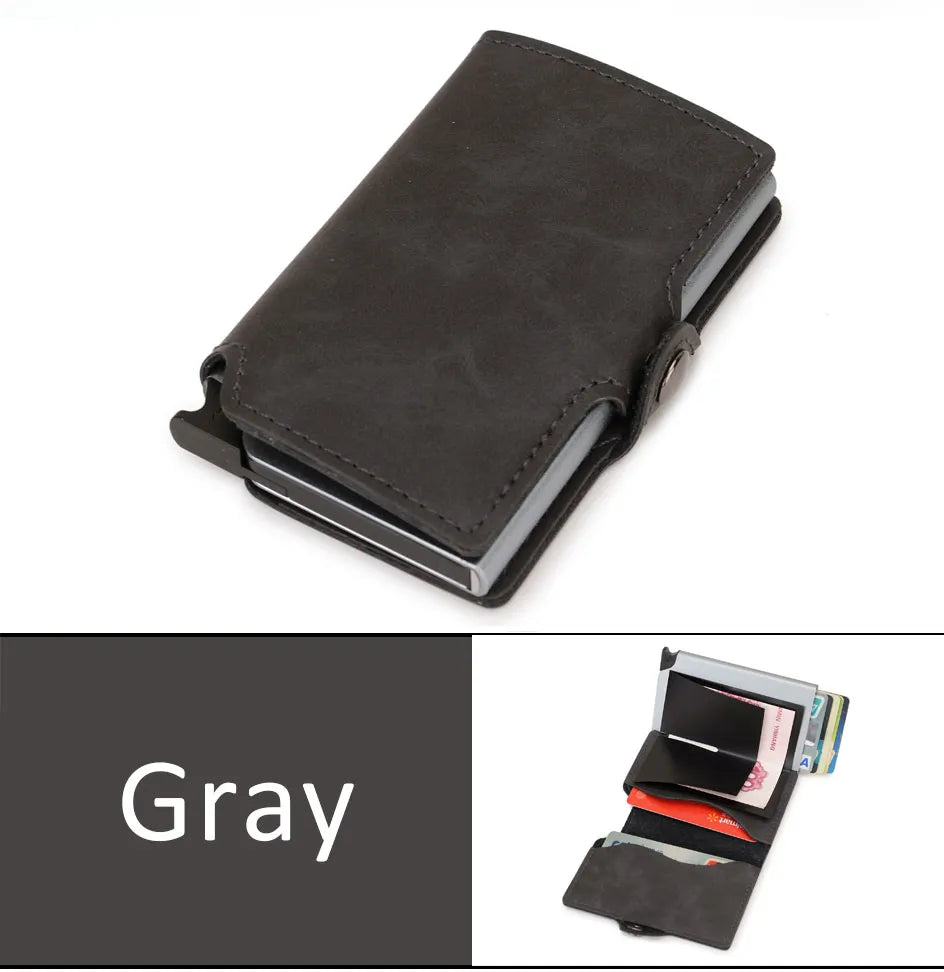 RFID Aluminum Card Holder - Slim & Secure Wallet