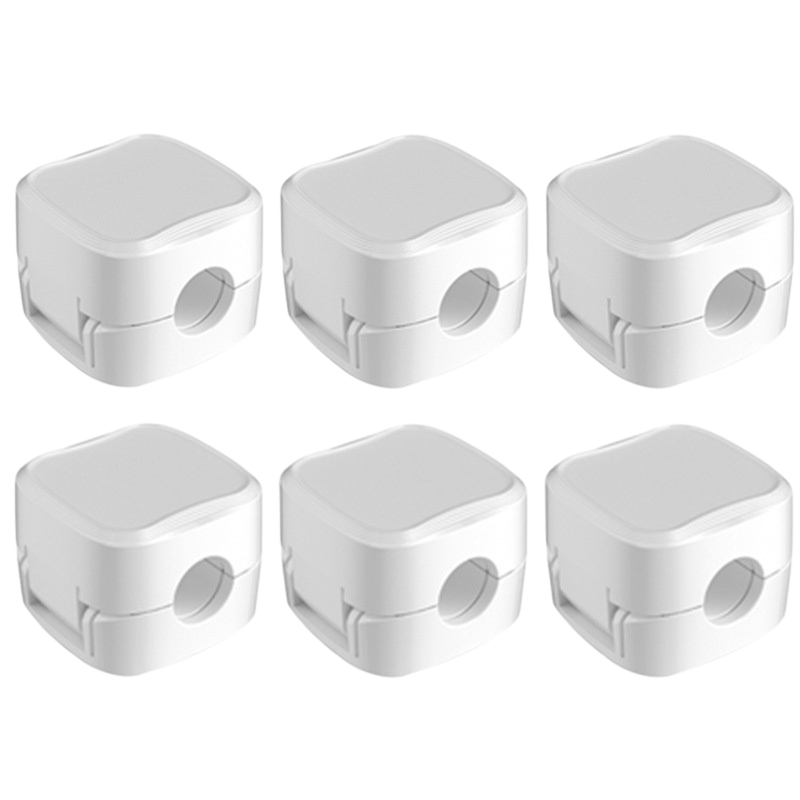 white 6 pack magnetic cable management bracket
